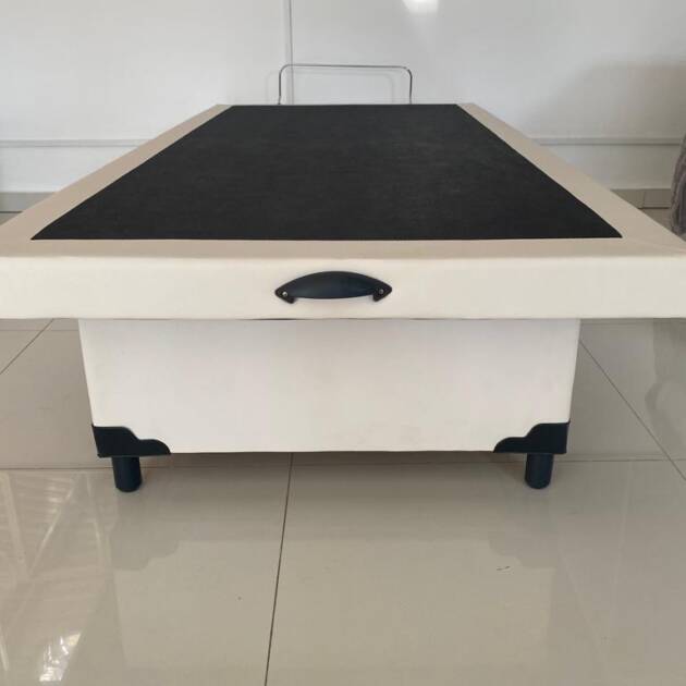 CAMA BAÚ FLUTUANTE - PREMIUM BLINDADA SOLTEIRO