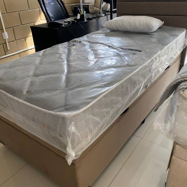 CAMA BOX BAÚ - PREMIUM BLINDADA SOLTEIRO